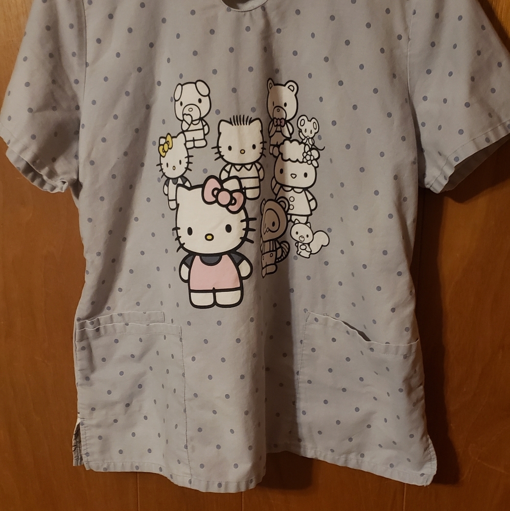 Hello Kitty scrub the family! Could be maternity size.